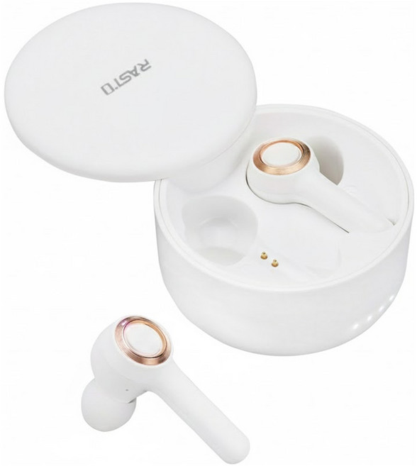 RASTO Wireless Bluetooth 5.3 入耳式 耳機 滑蓋 防水 3.5H Playtime 白色 RS40