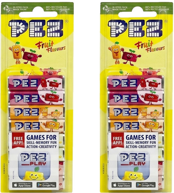 PEZ 水果糖 8條, 68g, 2組