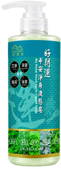 HAPPY HOUSE 快樂屋 好開運 平安淨身液態皂, 1個, 500ml