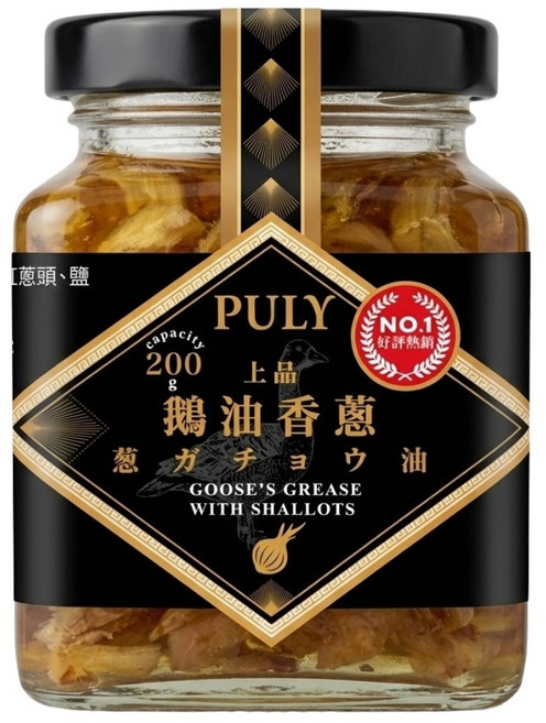 PULY 卜立 鵝油香蔥, 200g, 1罐