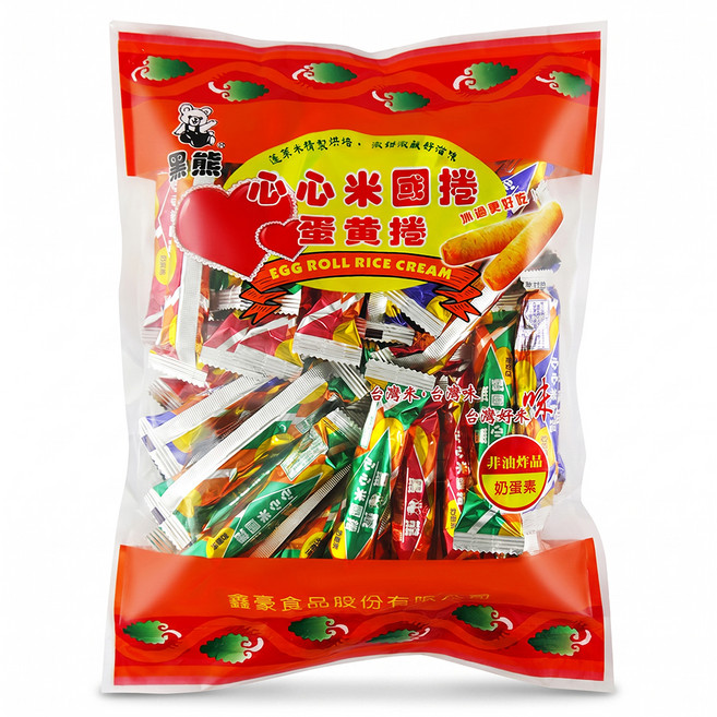 黑熊 米國捲 蛋黃捲, 400g, 1袋