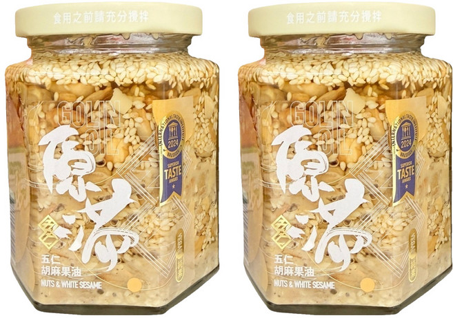 ZEXIN 摯心 五仁胡麻果油 全素, 250g, 2罐