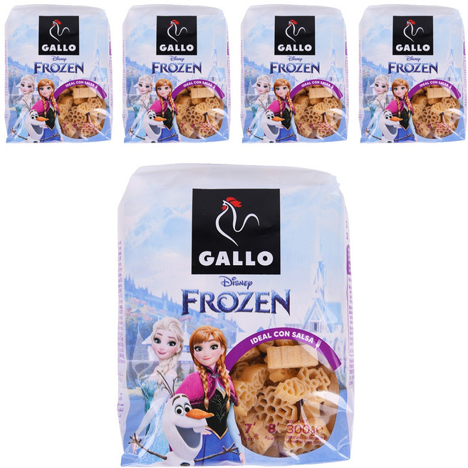 西班牙 GALLO 公雞牌 迪士尼 冰雪奇緣 義大利麵, 5個, 300g
