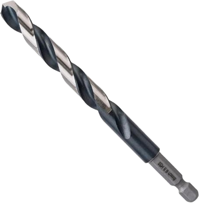 BOSCH 博世 台灣公司貨 鐵工鑽頭六角柄 HSS-G 1/4吋 9.5mm, 1支