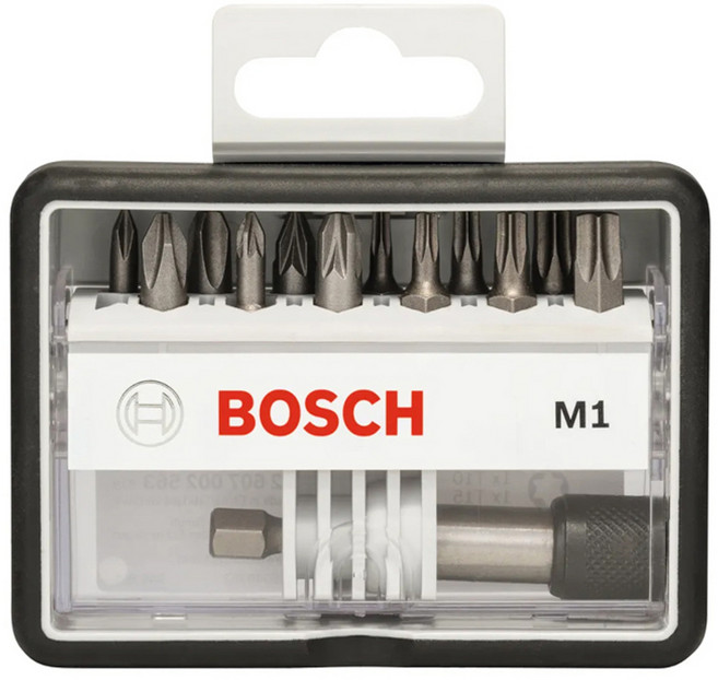 BOSCH 博世 台灣公司貨 耐摔盒 12 + 1起子組, 1組