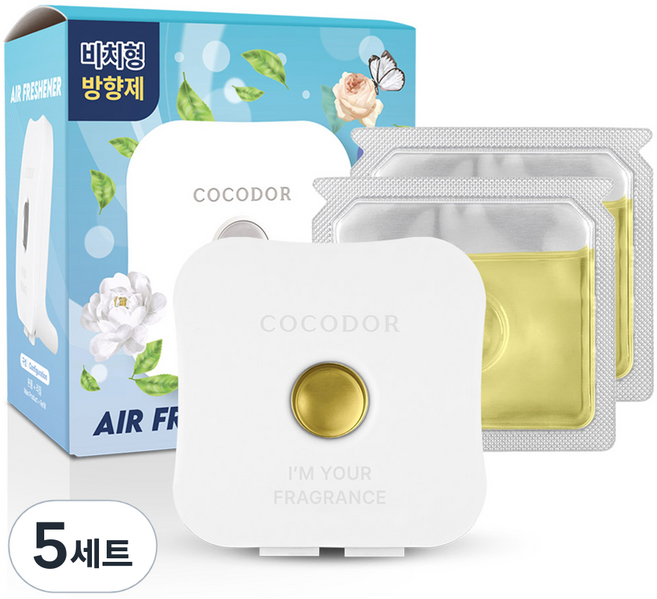 COCODOR 珂珂朵爾 放置型芳香劑 主體外殼 + 補充液 12ml x 2入組, 5套, 黑櫻桃
