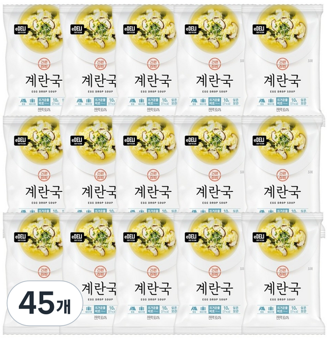 Edely Donglim Food 凍乾雞蛋湯, 10g, 45個