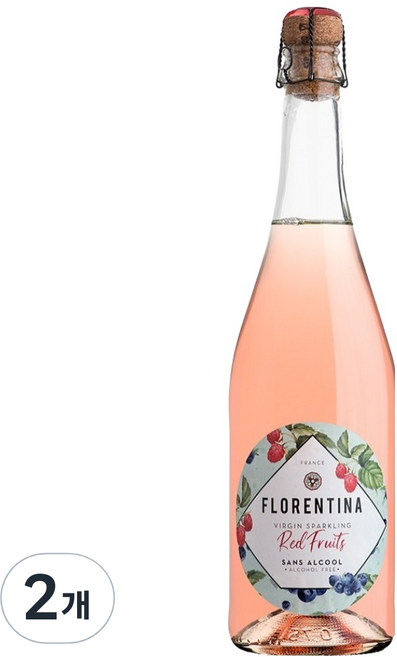 Florentina葡萄氣泡飲 Red Fruits, 2個, 750ml