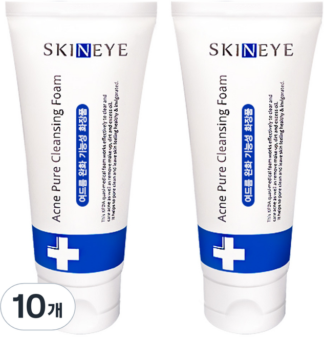 SKINEYE 淨痘純淨潔面乳, 120ml, 10個