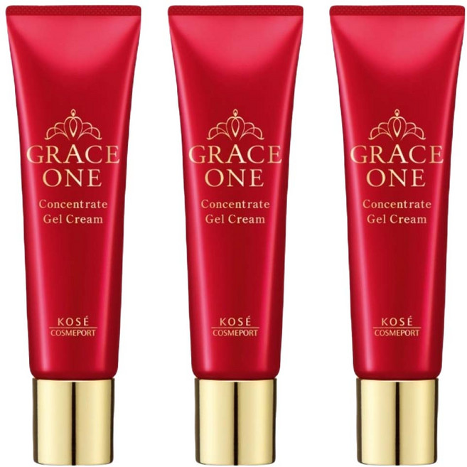 KOSE 高絲 GRACE ONE 極上活妍 台灣公司貨 特濃彈力局部修護凝霜, 30g, 3條