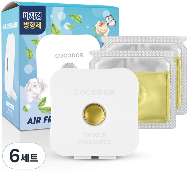 COCODOR 珂珂朵爾 放置型芳香劑 主體外殼 + 補充液 12ml x 2入組, 6套, 黑櫻桃