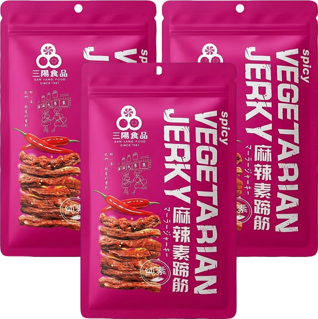 三陽食品 麻辣素蹄筋, 250g, 3包