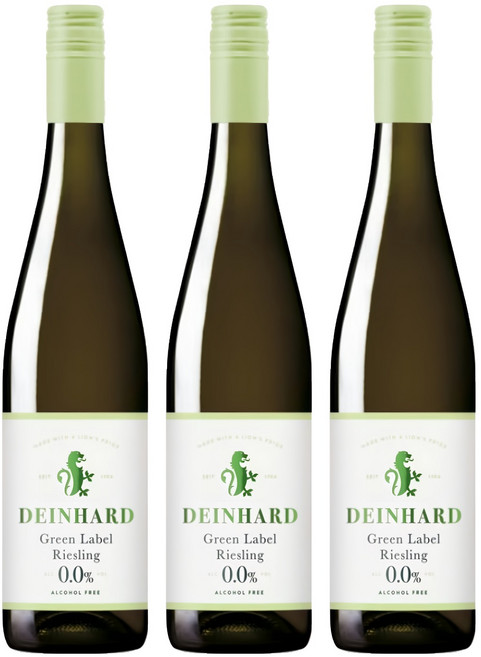 DEINHARD 丹赫 麗絲玲無酒精白葡萄酒風味飲, 750ml, 3瓶