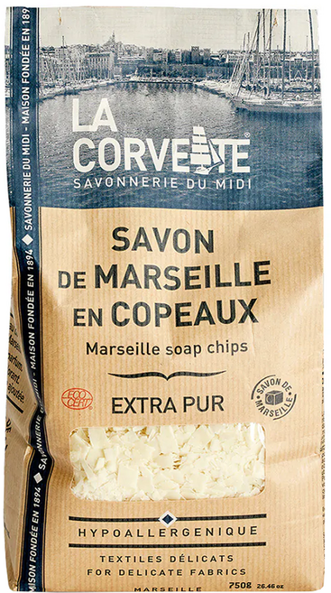 LA CORVETTE 法釩馬賽莊園 經典植物油馬賽皂絲, 750g, 1包