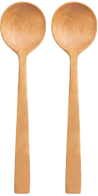 tougei 籐芸 甜點湯匙 13cm, 原木色, 2支