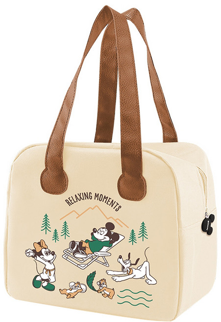 Disney 迪士尼 慢活米奇輕巧手提保溫袋 DSMCH3006TE, 茶色, 1個