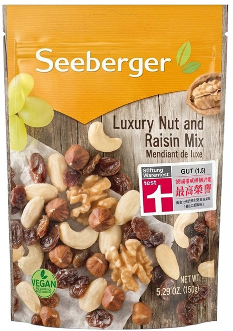 德國 Seeberger 經典綜合葡萄堅果, 150g, 1包