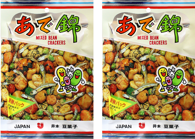 井本豆菓 魚干什錦豆果子, 100g, 2包