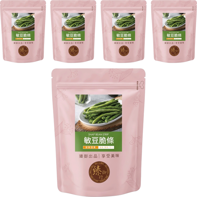 臻御行 敏豆脆條, 5包, 100g