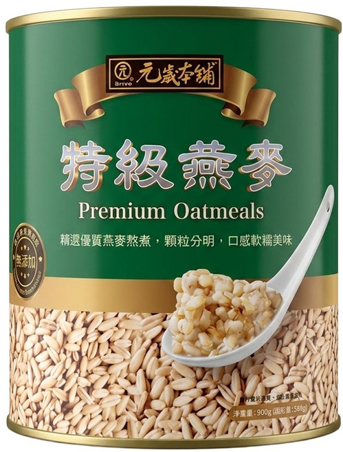 元歲本舖 特級燕麥, 900g, 1罐