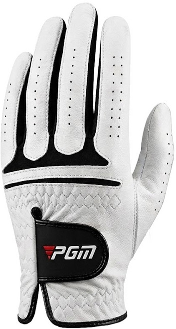 PGM Golf 男款羊皮高爾夫手套, 白色, 1個