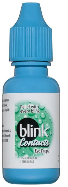 blink 冰藍 高水份隱形眼鏡濕潤液, 10ml, 1瓶