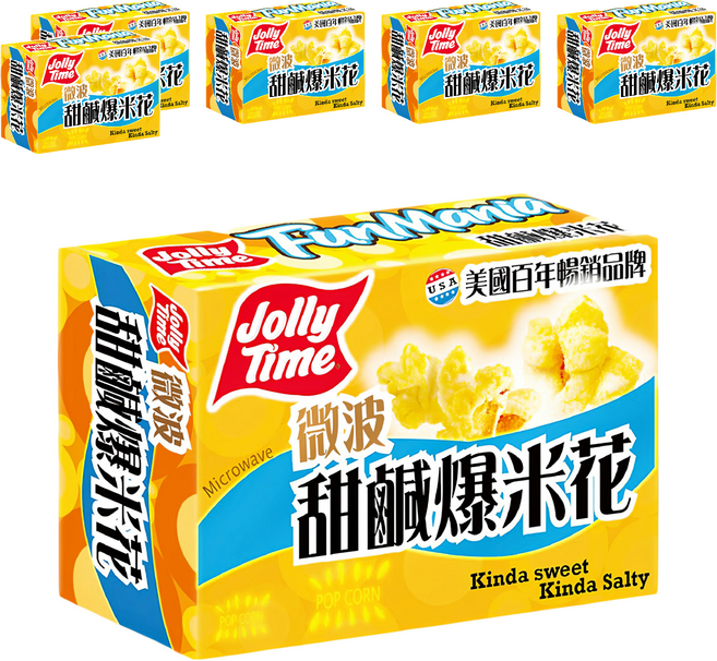 Jolly Time 甜鹹口味爆米花 FunMania, 300g, 6盒
