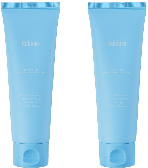 Rokkiss 海水毛孔淨透洗面乳, 120ml, 2條