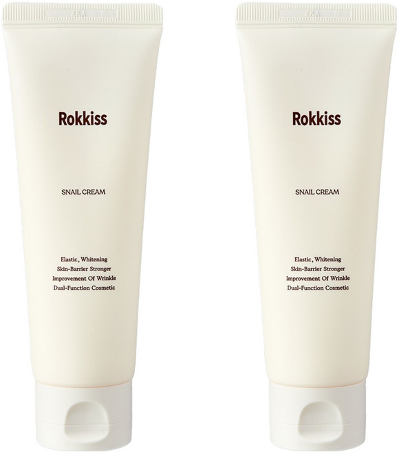 Rokkiss 蝸牛亮白緊緻霜, 120ml, 2個