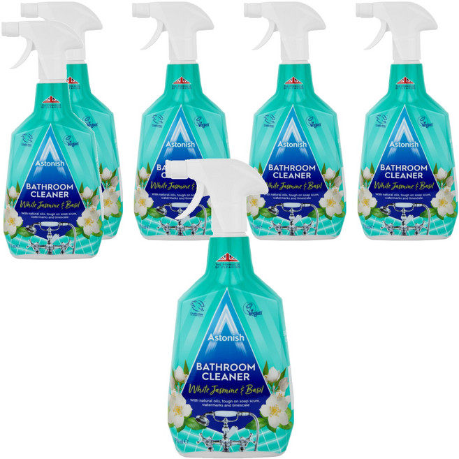 Astonish 浴廁清潔劑 茉莉羅勒香, 6瓶, 750ml