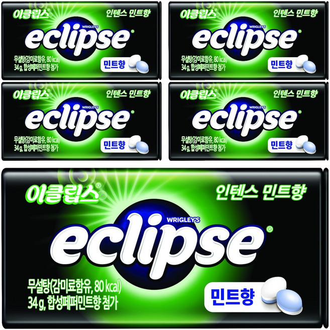 eclipse 易口舒 強效薄荷口味糖, 35g, 5個