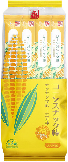 北田 玉米棒 玉米濃湯味, 210g, 1袋