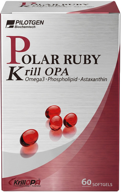 PILOTGEN 派特健 極地紅寶南極磷蝦精軟膠囊, 60顆, 300mg, 1盒
