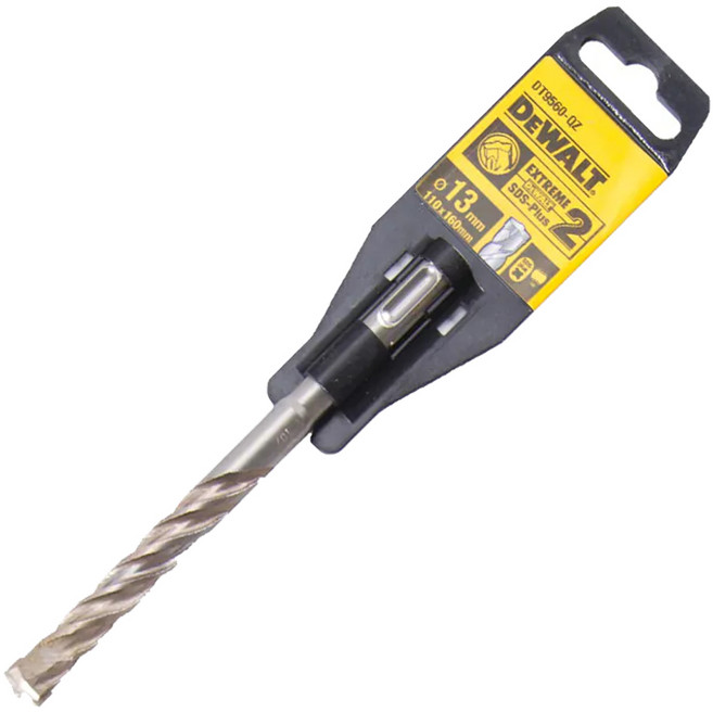 DEWALT 得偉 SDSPLUS 四溝水泥鑽頭 13x160x100mm, 1個