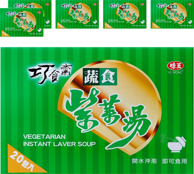 味王 巧食齋蔬食紫菜湯, 70g, 6盒