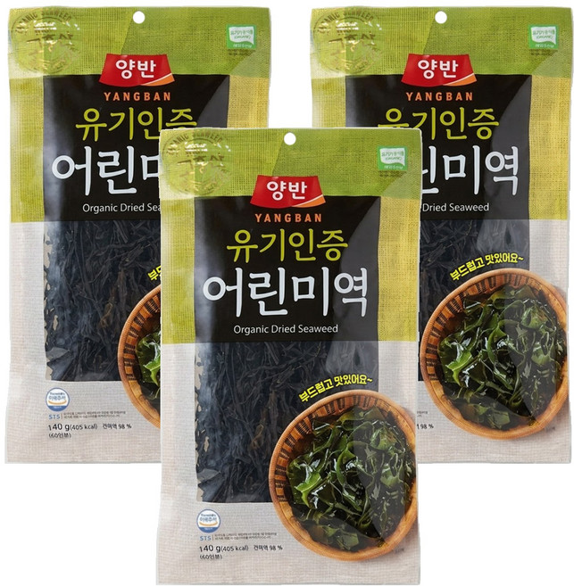 Dongwon 東遠 Yangban 兩班 貴族嫩海帶, 140g, 3包