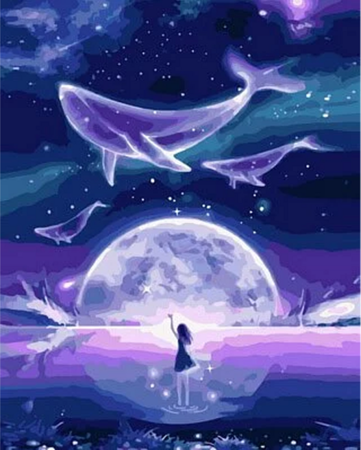 ArtLife 藝術生活 DIY數字油畫 DT039 50 x 40cm, 銀河夜夢, 1組