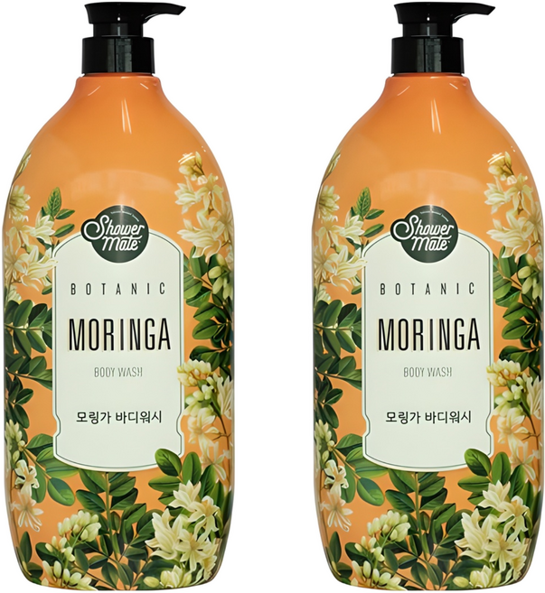 Shower mate 辣木沐浴露 1200g, 1.2kg, 2瓶