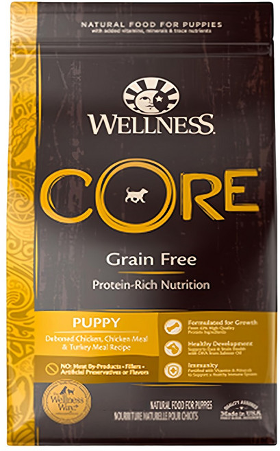 WELLNESS 寵物健康 CORE 幼犬用 無穀狗糧, 新鮮雞肉, 11.8kg, 1袋