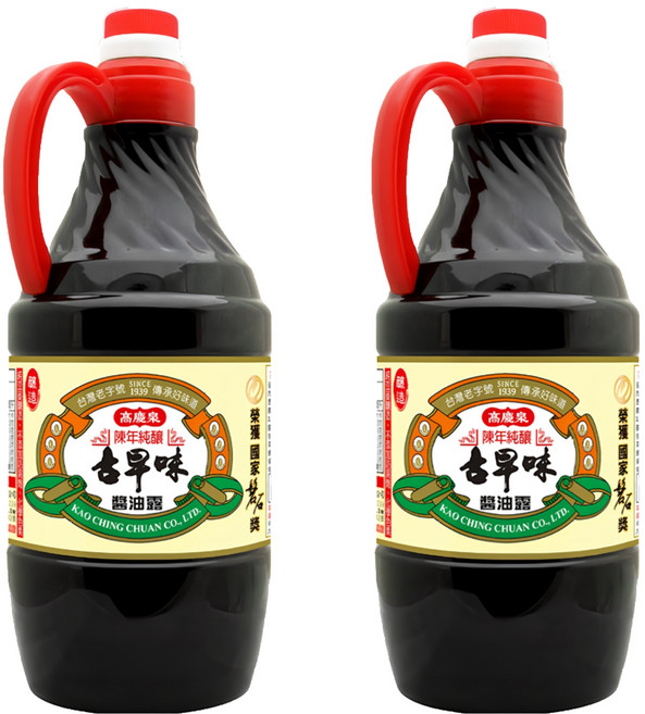 高慶泉 陳年純釀古早味醬油露, 1.6L, 2瓶