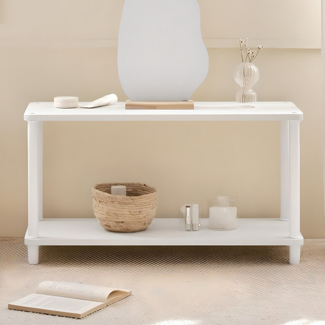 ROOM&HOME 韓國製 每日圓角方形層架, 白色, 2層