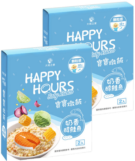 HAPPY HOURS 寶寶燉飯 奶香醇鮭魚 2包, 300g, 2盒