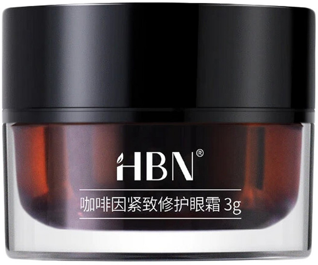 HBN 咖啡因緊致修護眼霜, 3g, 1罐