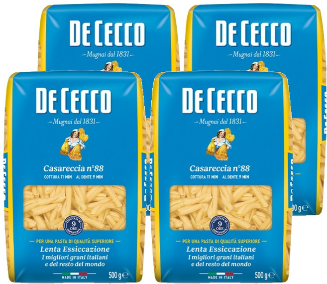 DE CECCO 得科 麻花捲義大利麵 N.88, 500g, 4個