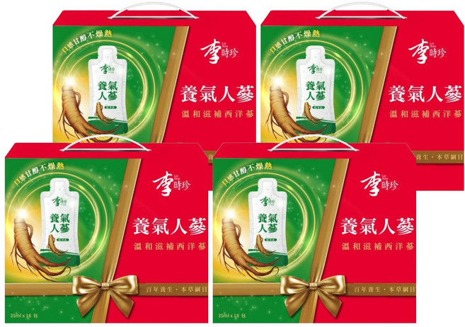李時珍 養氣人蔘精華飲, 630ml, 4盒