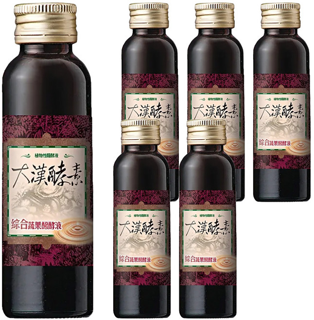 大漢酵素 綜合蔬果醱酵液, 60ml, 6瓶