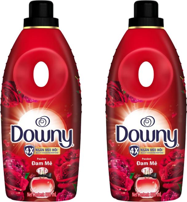 Downy 柔軟精 紅色, 800ml, 2瓶