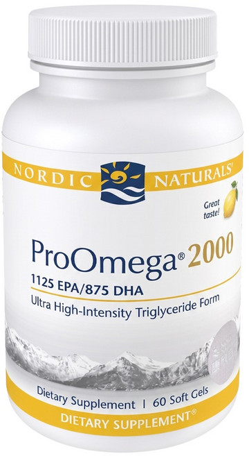 Nordic Naturals 魚油2000, 60顆, 1罐
