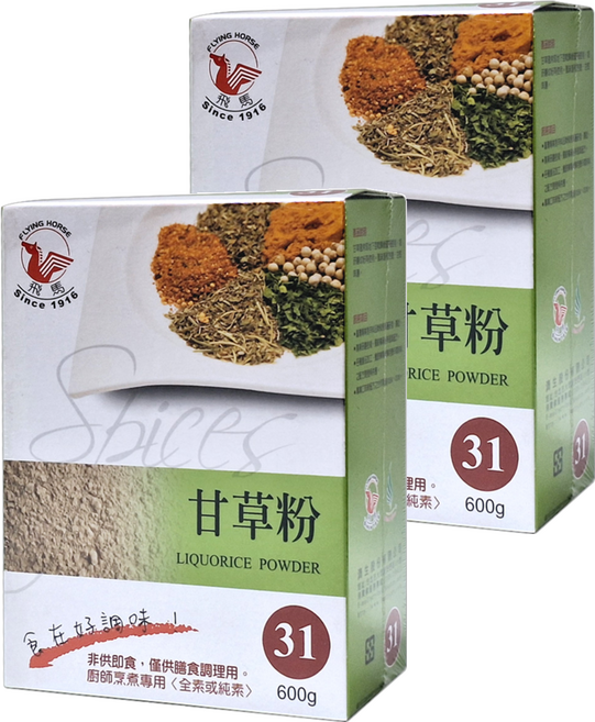 飛馬 甘草粉, 600g, 2盒