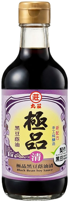 丸莊醬油 極品黑豆蔭油清, 300ml, 1瓶